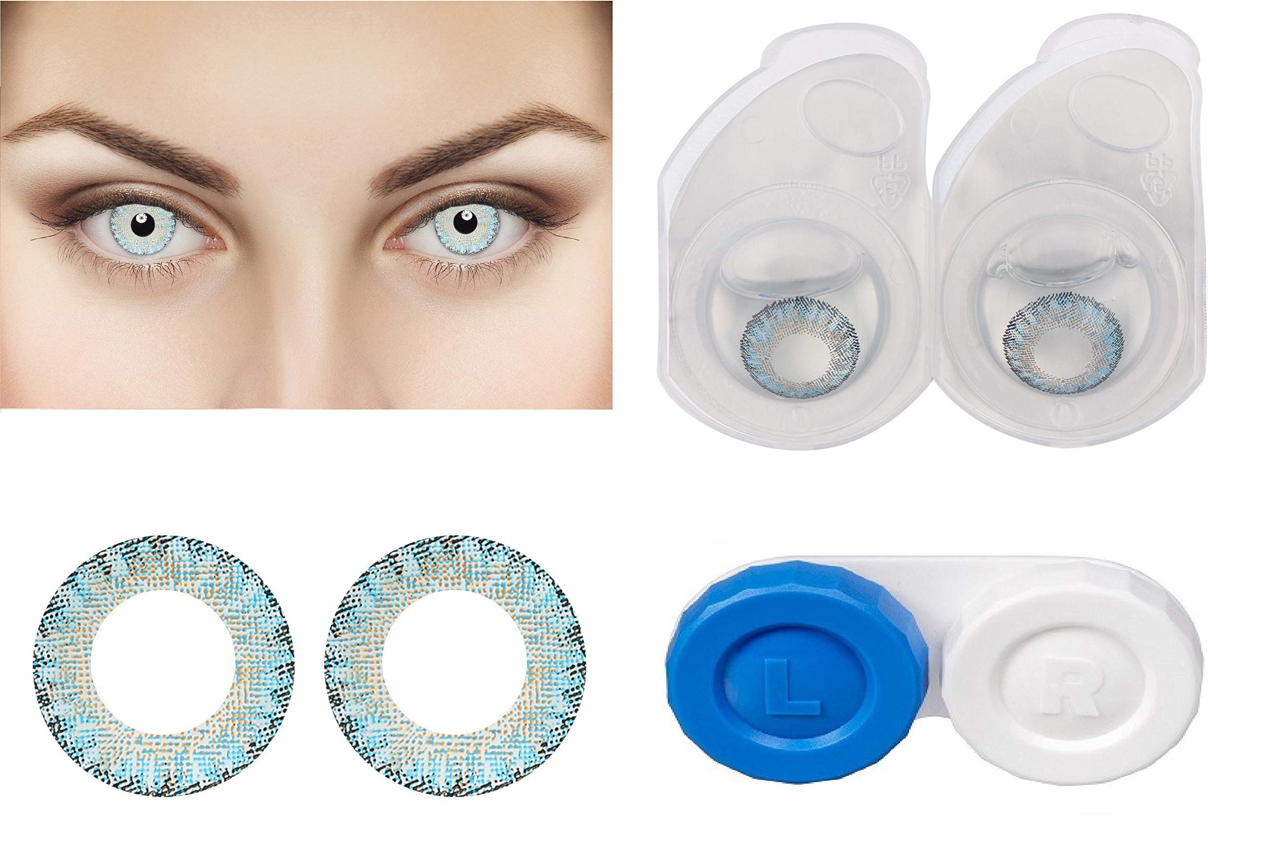 Optify 1 Pair Sky Blue 0 Power Monthly Contact Lens with Lens Case (B08Z7WHY6Q) Amazon Price History, Amazon Price Tracker