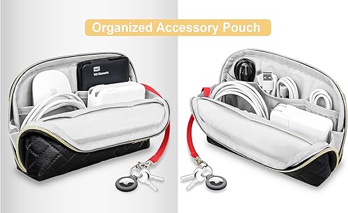 Miniatura 2 de Lacdo Organizador electrónico Estuche organizador de cables Bolsa organizadora de cables Tech Accesorios electrónicos Estuche portátil para cables,