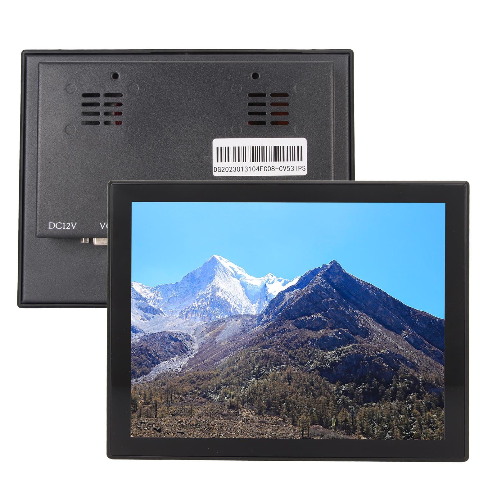 8-calowy Monitor Dotykowy IPS, Przenośny Monitoro Rozdzielczości 1024x768, Dziesięciopunktowy Pojemnościowy Dotyk, Interfejs VGA HD, do Konsoli do Gier, Komputera PC, Kamery