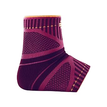 Bauerfeind Sports Ankle Support Dynamic - Ankle Compression Sleeve for Freedom of Movement - 3D AirKnit Fabric for Breathability - Premium Quality & Washable S, Pink