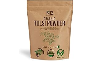MB Herbals Organic Tulsi Powder for Healing and Wellness