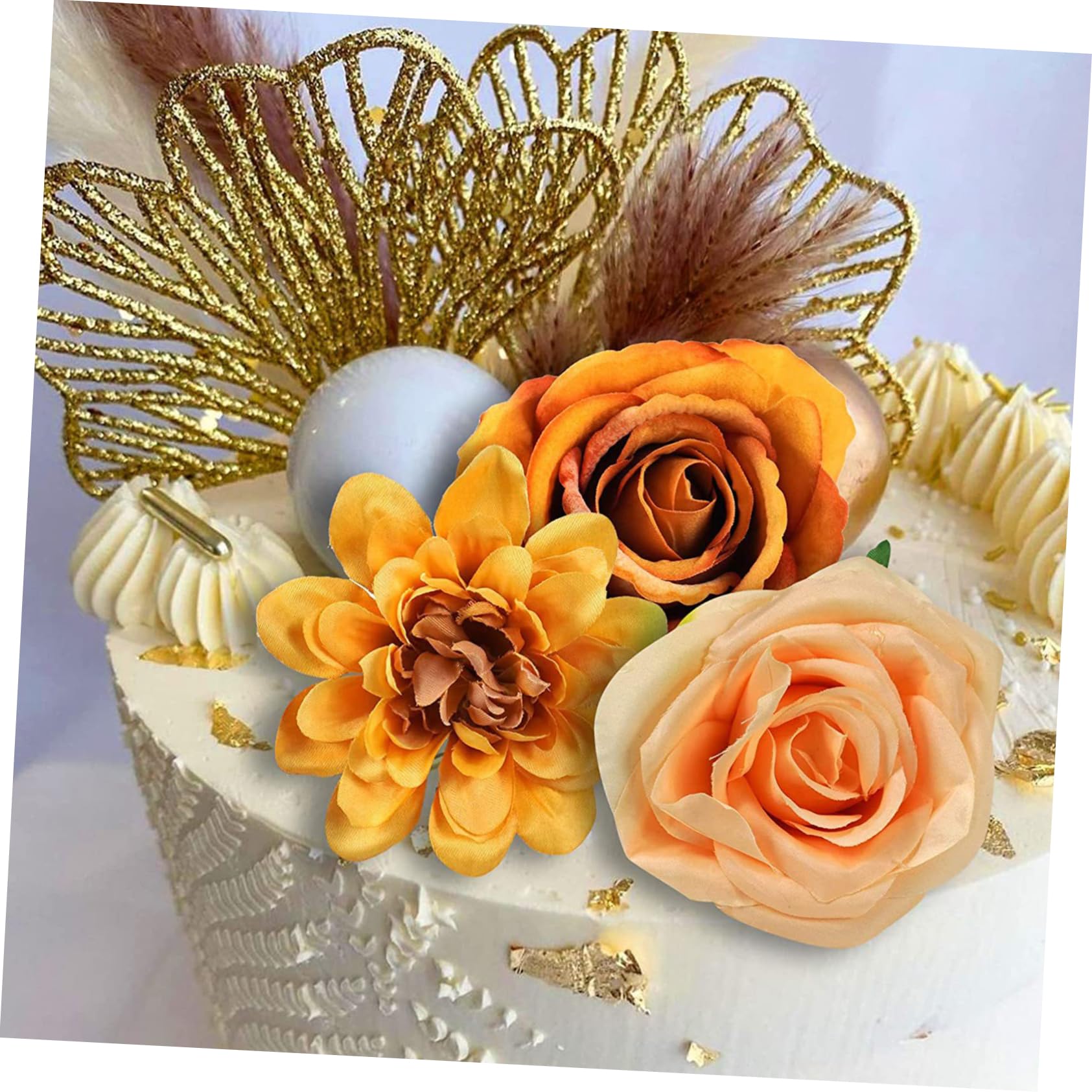 Ciieeo 5 Set Decorazione della Torta Shower Fondente Decorazioni Matrimonio addobbi Matrimonio Arredamento Bohémien Ornamento Ornamenti per Torte Bohémien Trucco Foglia Dolce