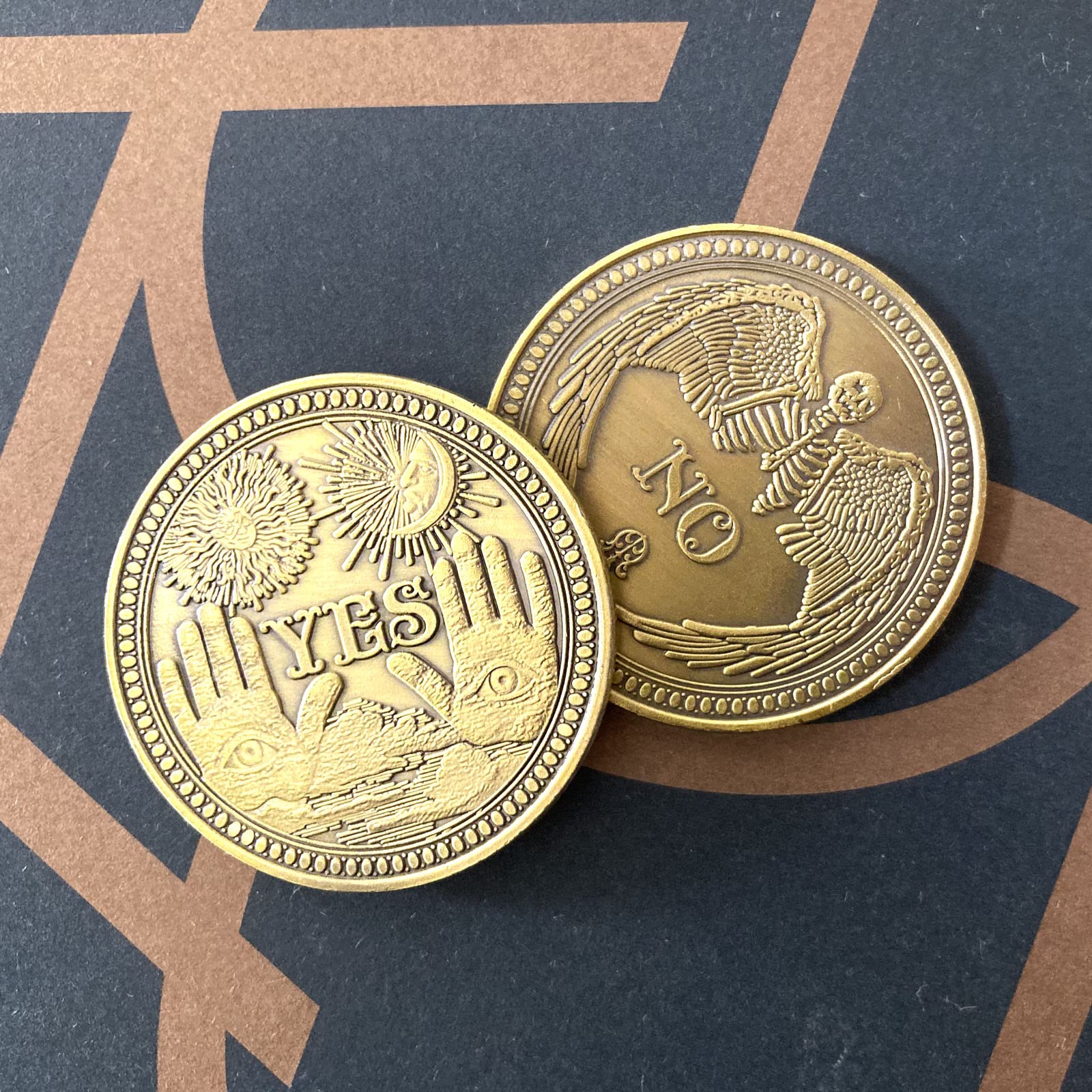 Moneda De Decisión Sí No En Metal – Lucky Coin Doble Cara, Token De Elección Y Colección, Regalo Original Para Tomar Decisiones
