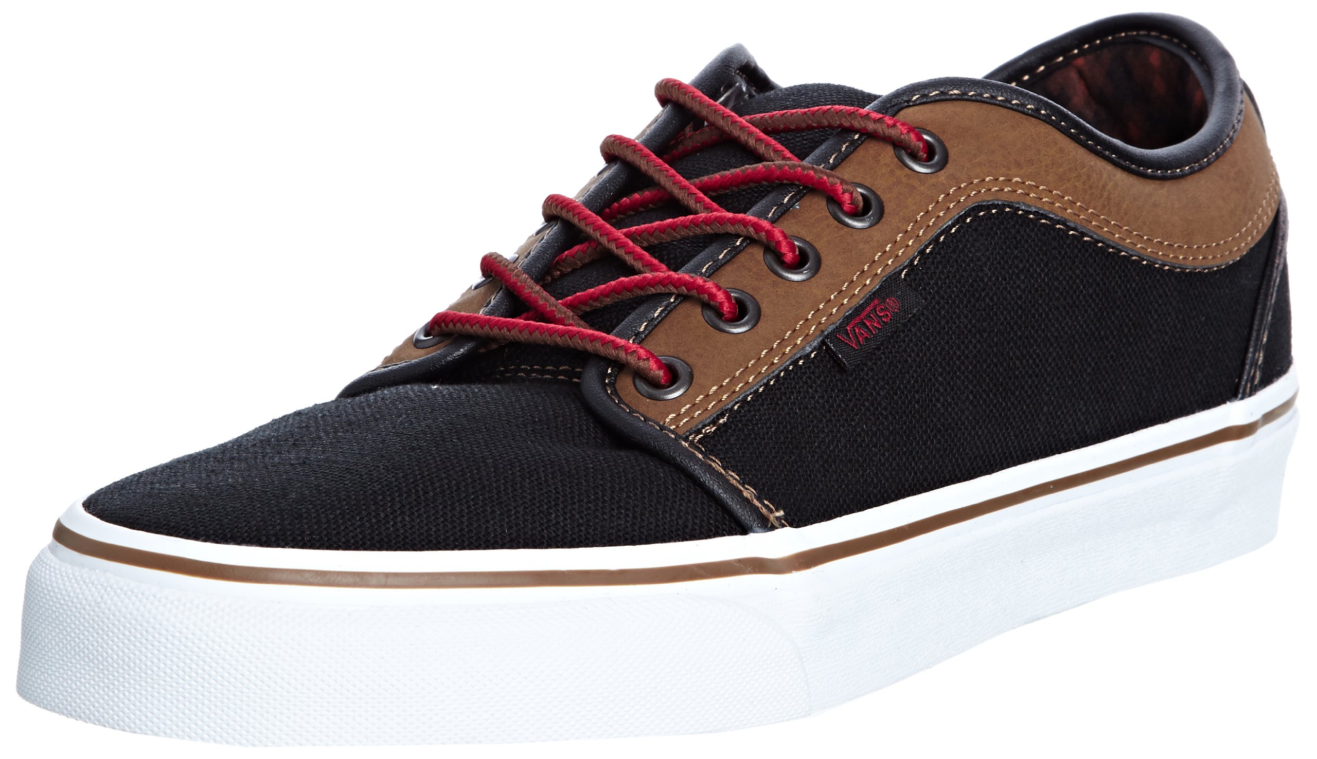 Vans Chukka Low Skate Shoe Mens Leather Black Brown 10