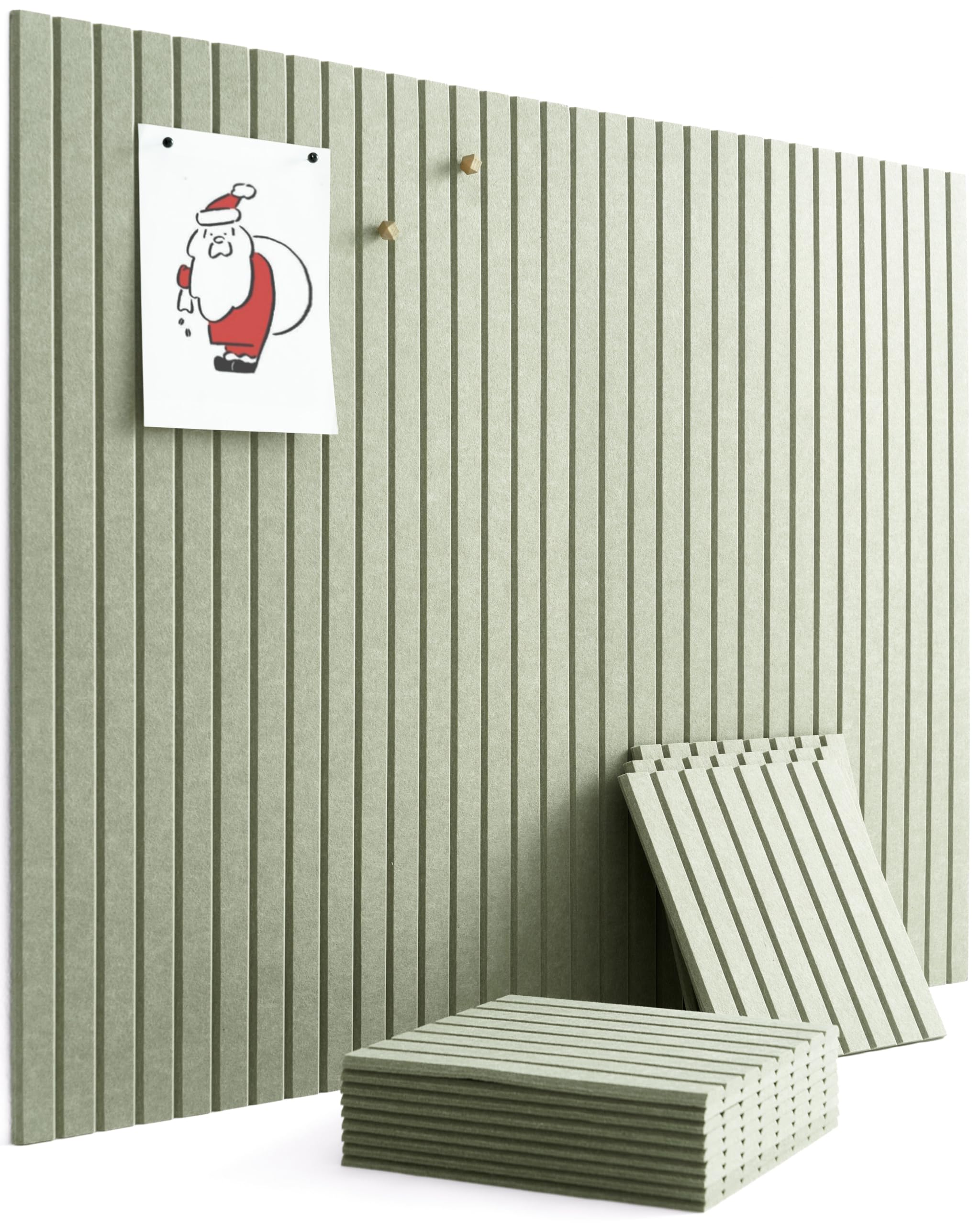 Large Bulletin Board 48"x36" - Office Wall Organizer to Replace Your Old Cork Boards for Walls for Office Decor - 12-Pack Felt Wall Panels for Use in Home Office Decor, Classroom Decor (Sage)