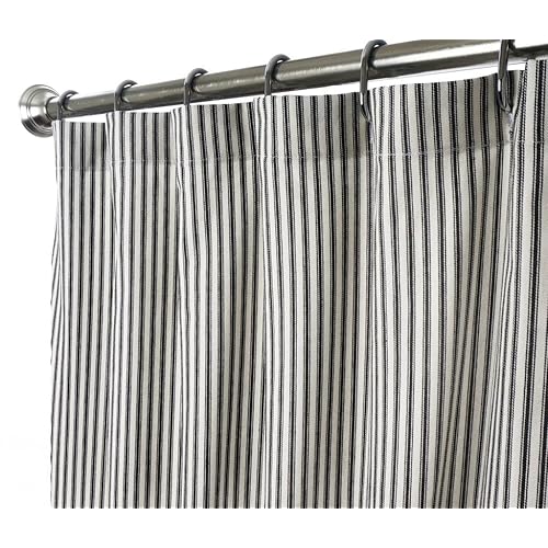Black And White Striped Shower Curtain Amazon Com