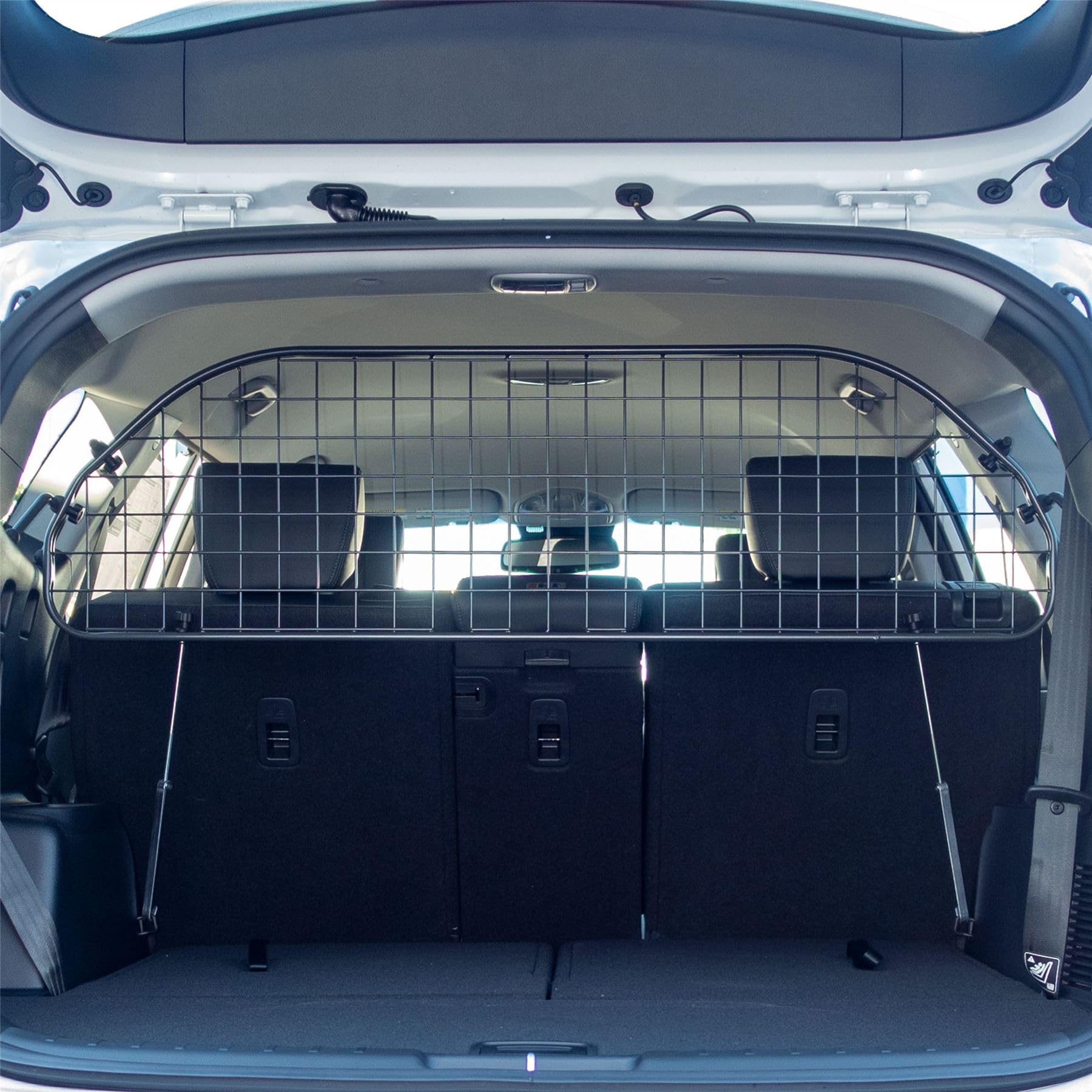 Travall Dog Guard Compatible with Hyundai Santa Fe XL SUV (2012-2019) Vehicle Specific Trunk Guard Tailored Fit Luggage Barrier Load Separator Heavy Duty Powder Coated Steel Pet Barrier