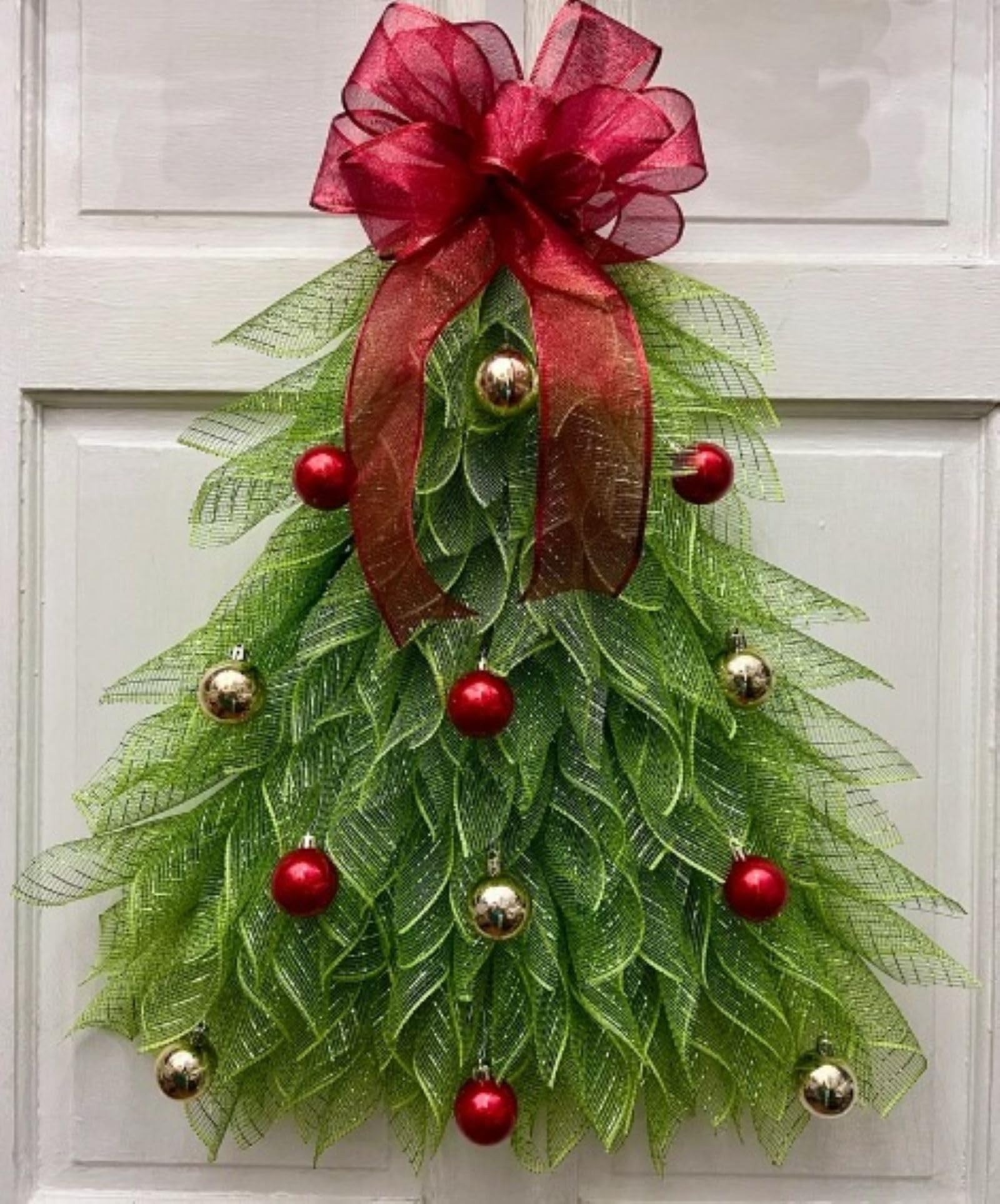 Amazon.co.jp: 大きなクリスマスツリーフラワー玄関リースガーランド