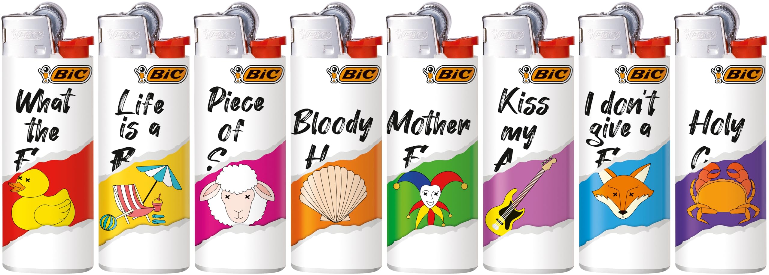 BIC Accendino J26 Maxi Originale con Sicura per Bambini 5 - 50 Pezzi