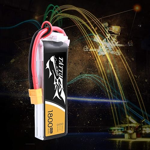 Miniatura 7 de Tattu Batería LiPo de 11.1V 1800mAh 3S 45C con enchufe XT60 para Skylark M4-FPV250 Mini trituradora 200 INDY250 PLUS MOJO 280 QAV250 Vortex Emax