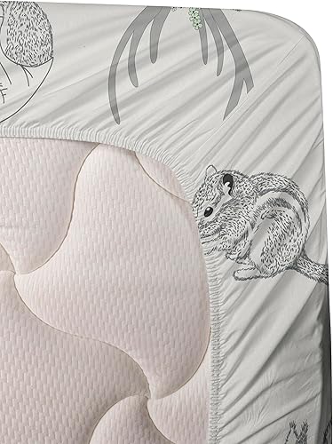 Vista 344 de Lunarable Sábana encimera de mapa del mundo, collage antiguo de mapas del Atlas antiguos, estampado vintage del grupo de civilización, suave y Beige