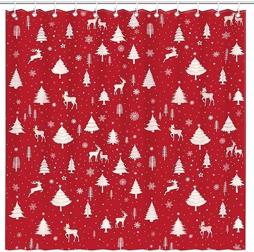 Vista 9 de Cortina de ducha de calavera de Halloween para baño, 72 x 72 pulgadas, divertida danza de esqueleto gótico en blanco y negro, cortinas de ducha