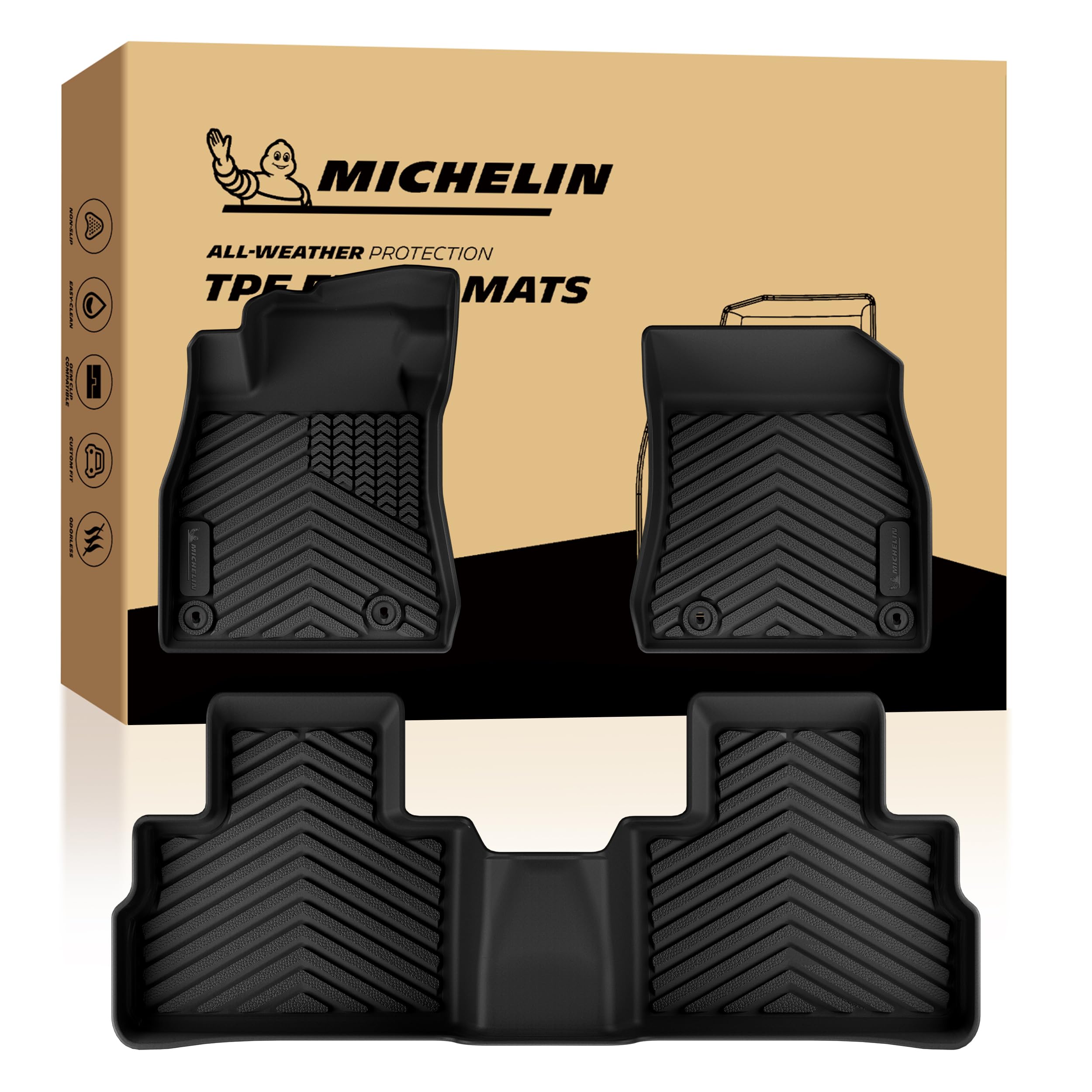 Michelin Vehicle Mats for 2020-2025 Nissan Sentra, Floor Mats
