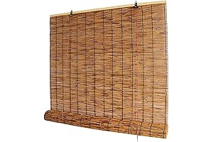 Persianas para patio exterior de caña natural para sombrilla o terraza