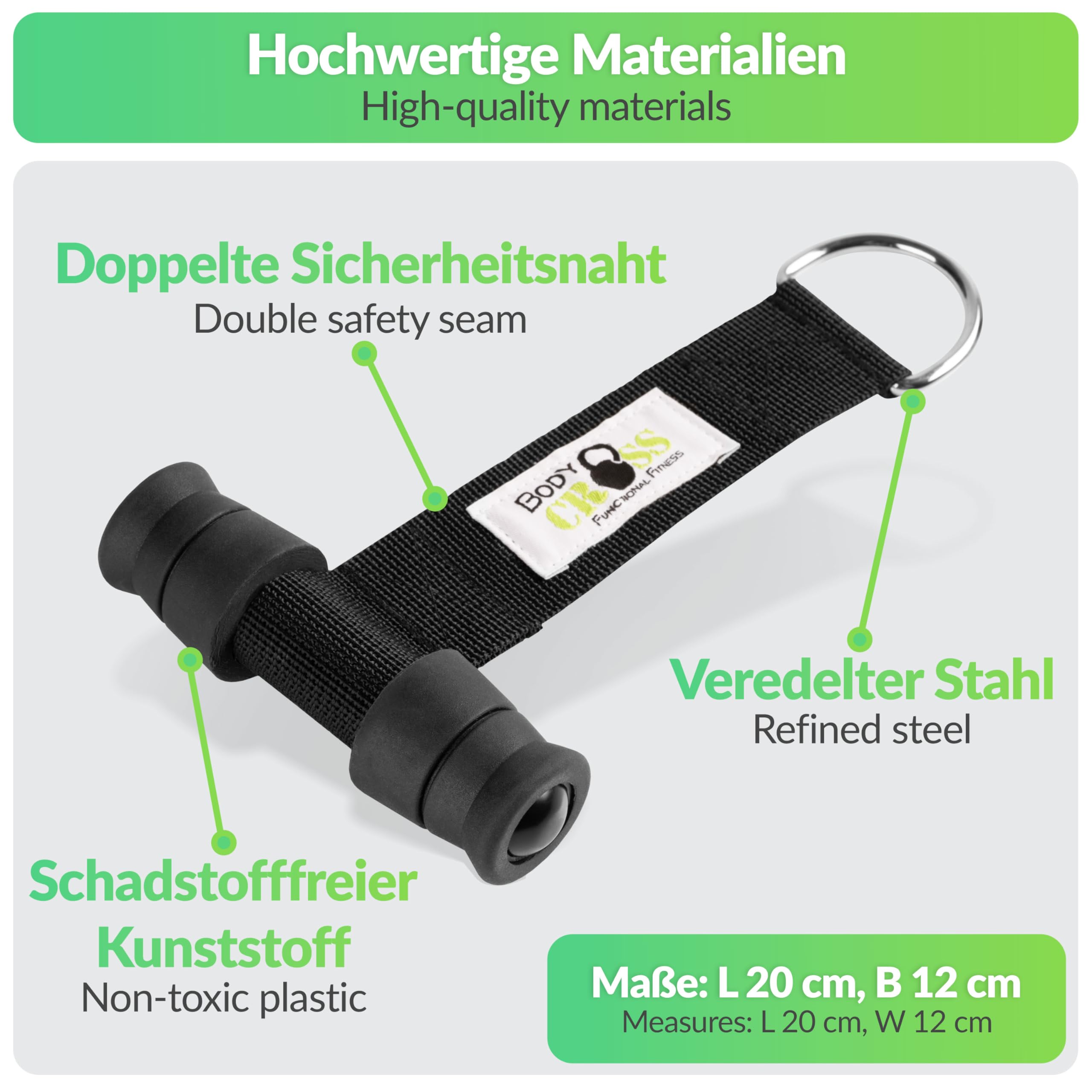 BodyCROSS Premium Türanker, Stabile für Effektives Indoor & Outdoor Training, Sicher und Langlebig, 10 Jahre Garantie, Professionelle Fitnessausrüstung für Zuhause, Ideal für Widerstandsbänder