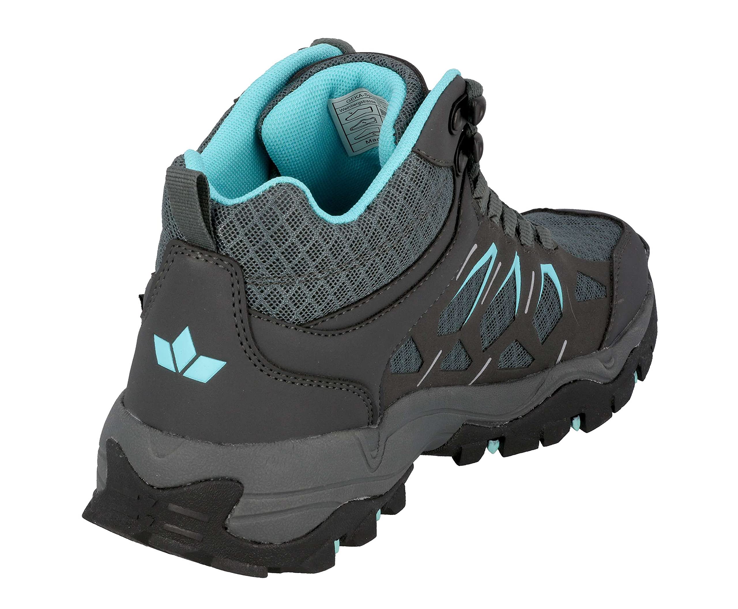 Lico Sierra High Damen Cross-Laufschuh, anthrazit/türkis, 38 EU