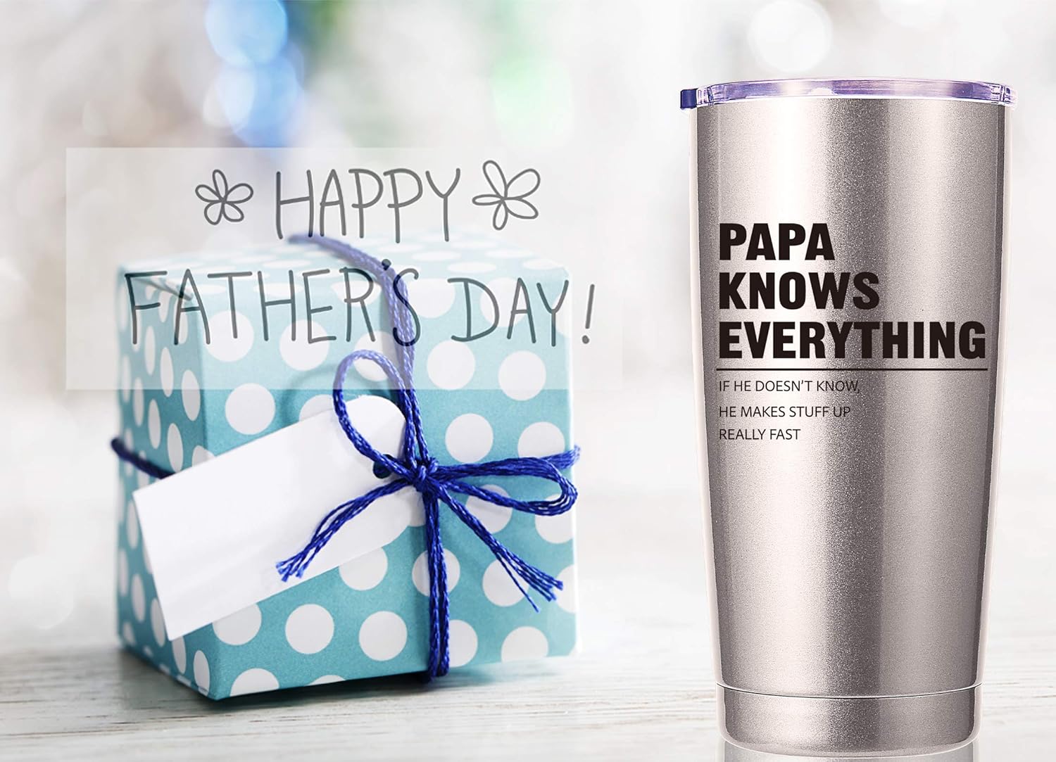 60% оƒƒ Dіѕсоunt Papa Knows Everything 20 OZ Tumbler.Dad Gifts from Daughter,Son,Wife.Birthday Gifts,Christmas Gifts for New Dad,Father,Husband,Men Travel Mug(Stainless Steel) Crеаtіvе Prоduсt Papa Knows Everything 20 OZ Tumbler.Dad Gifts from Daughter,Son,Wife.Birthday Gifts,Christmas Gifts for New Dad,Father,Husband,Men Travel Mug(Stainless Steel)