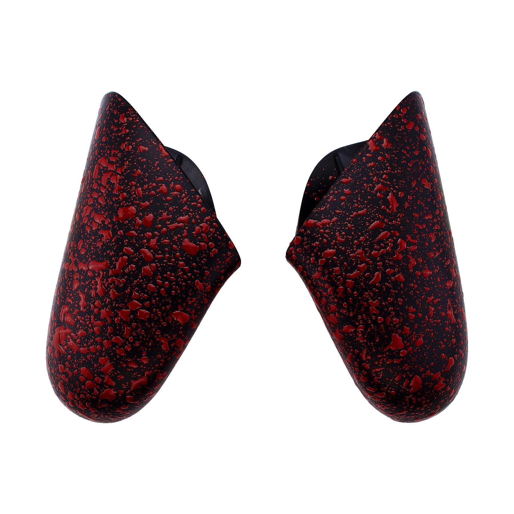 eXtremeRate Coque Poignée Grip de Remplacement pour Nintendo Switch Pro Manette, Coque Remplacement de Poignée Grip pour Manette Switch Pro, Coque de Poignée Grip Customisé Texturé Rouge