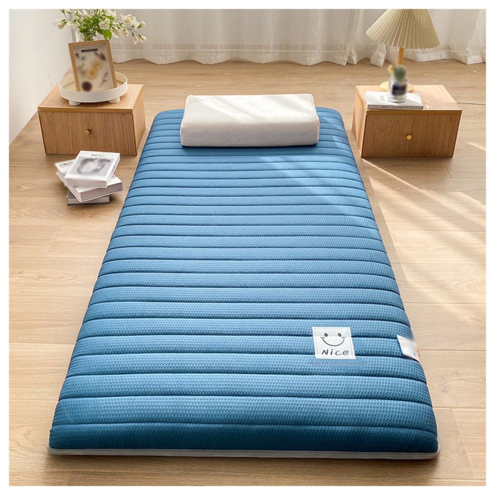 Generic Neue Japanische Futonmatratze, Faltbar Aufrollbare Matratze Thai Massage Bett Matratzen Tatami Bodenmatte Schlafmatratze Für Boden (Color : C, Size : 90X200cm), FVFCVDLBL-C-90X200CM