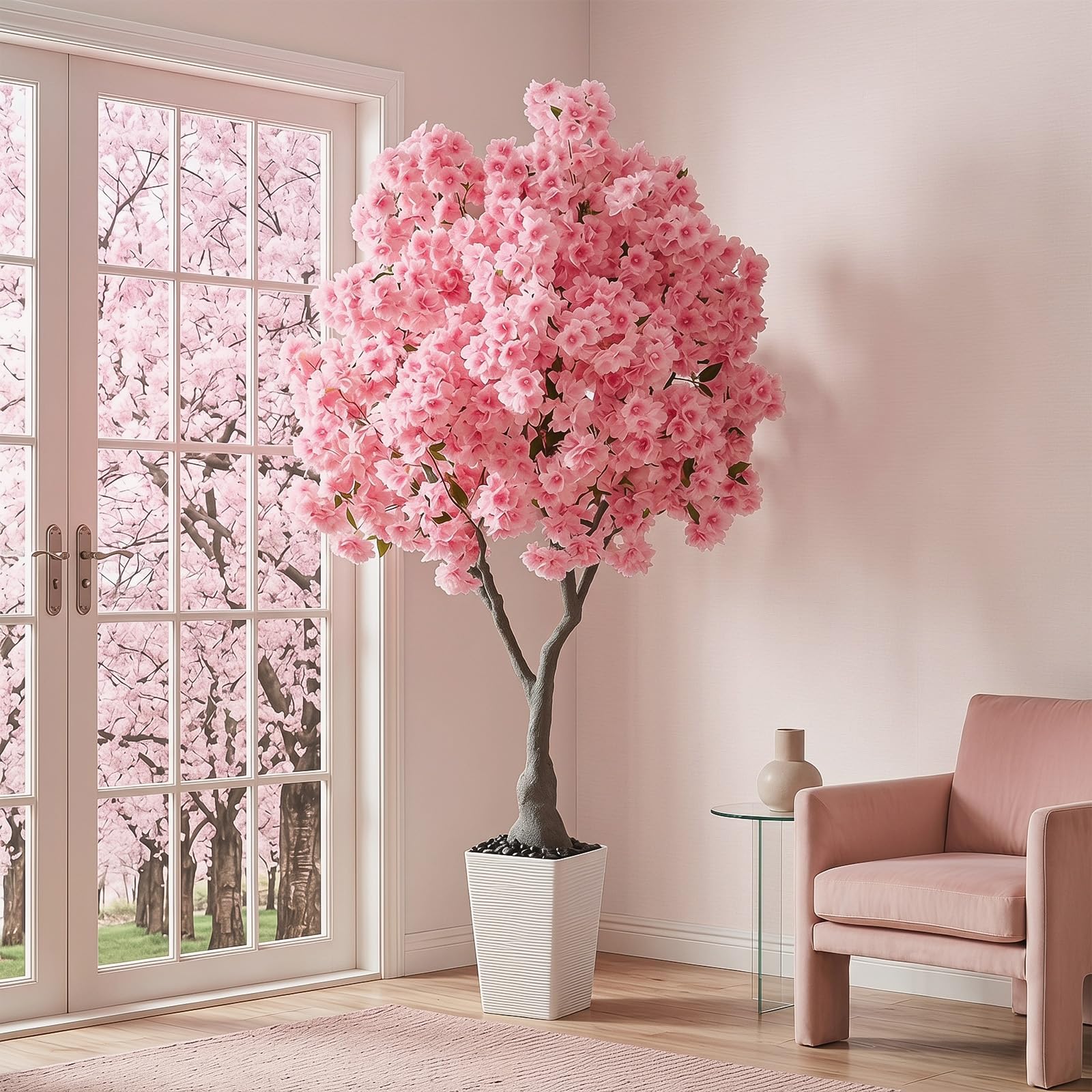 FSOHOI 6FT Artificial Cherry Blossom Tree