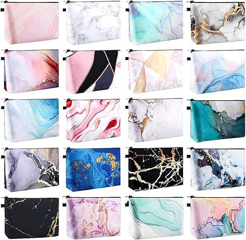 20 bolsas de cosméticos para mujer bolsas de maquillaje con patrón de flores de mandala bolsa de maquillaje impermeable con cremallera bolsa de aseo disponible en Yaxa Colombia