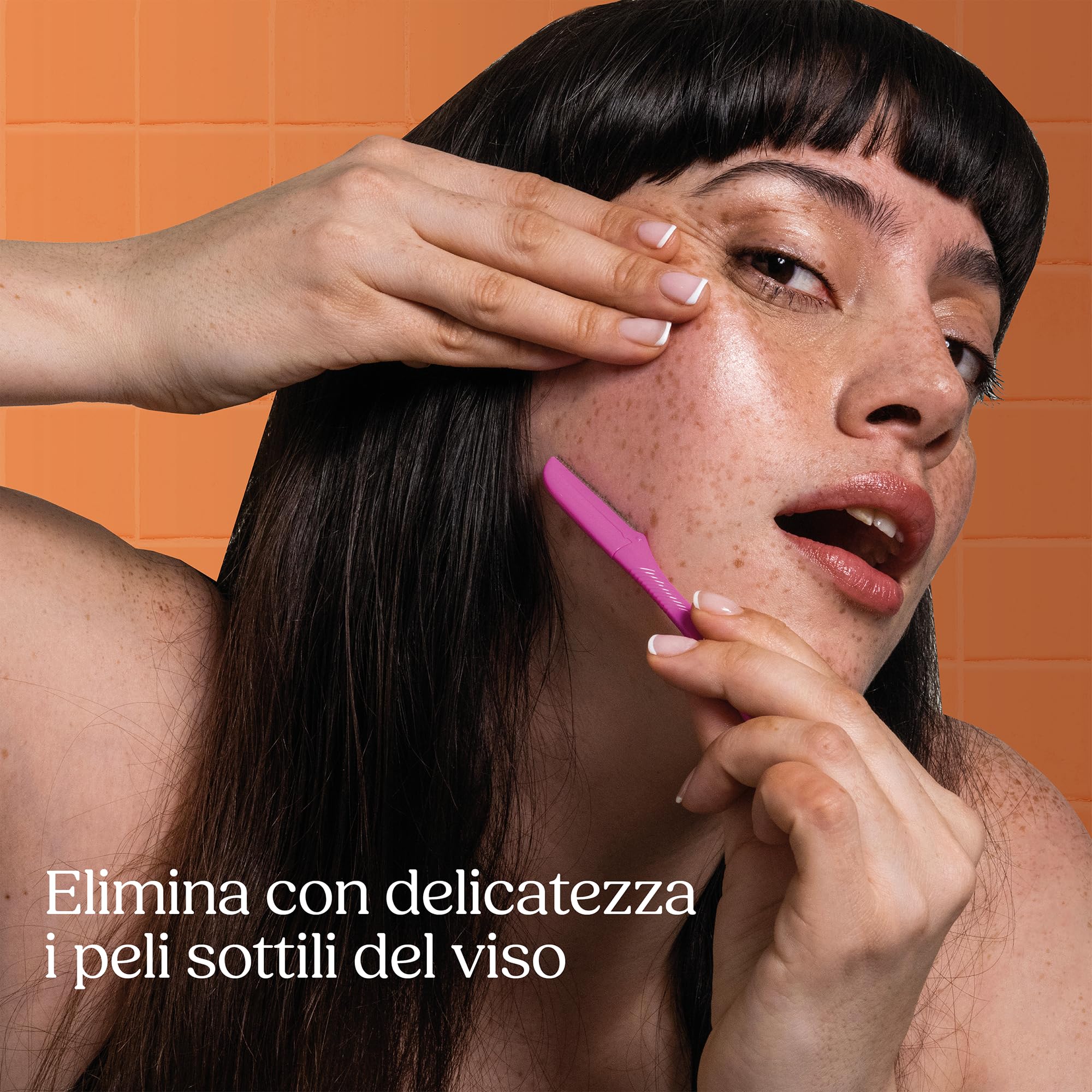 Wilkinson Sword Intuition rasoio per sopracciglia, confezione XL con 5 beauty tool e 1 cappuccio di precisione