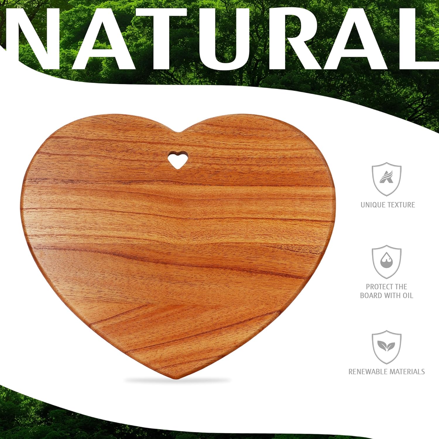 hecef 7pcs Cheese Board Set, Charcuterie Boards Set with Knives & Ceramic Bowls, Heart-shape Serving Board Set for Birthdays, Weddings, Housewarming (White) - Image 4