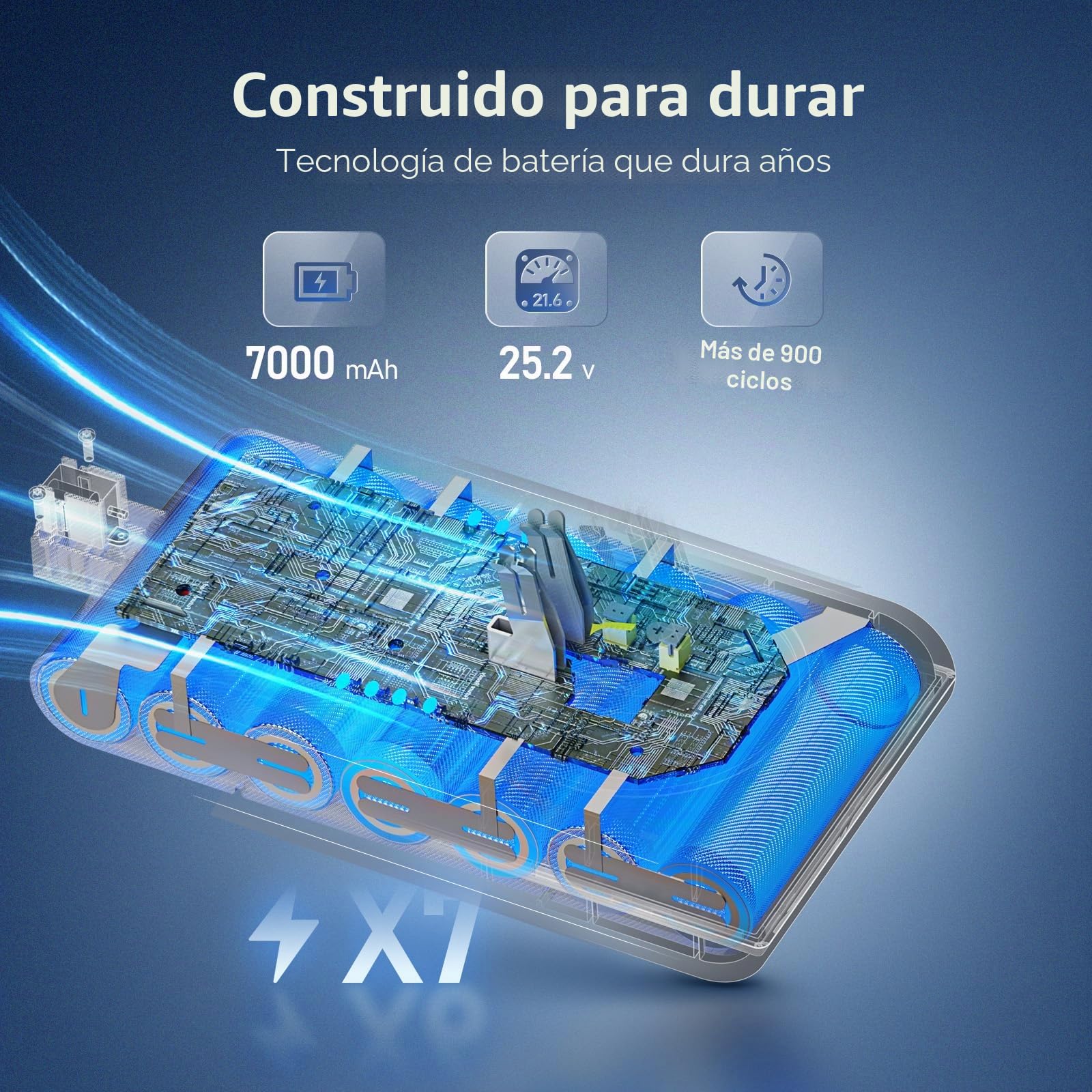 Morpilot Batería para Dyson V11, 7000 mAh Click-in Batería de Repuesto para V11 Absolute/V11 Extra/V11 Fluffy/V15 Detect