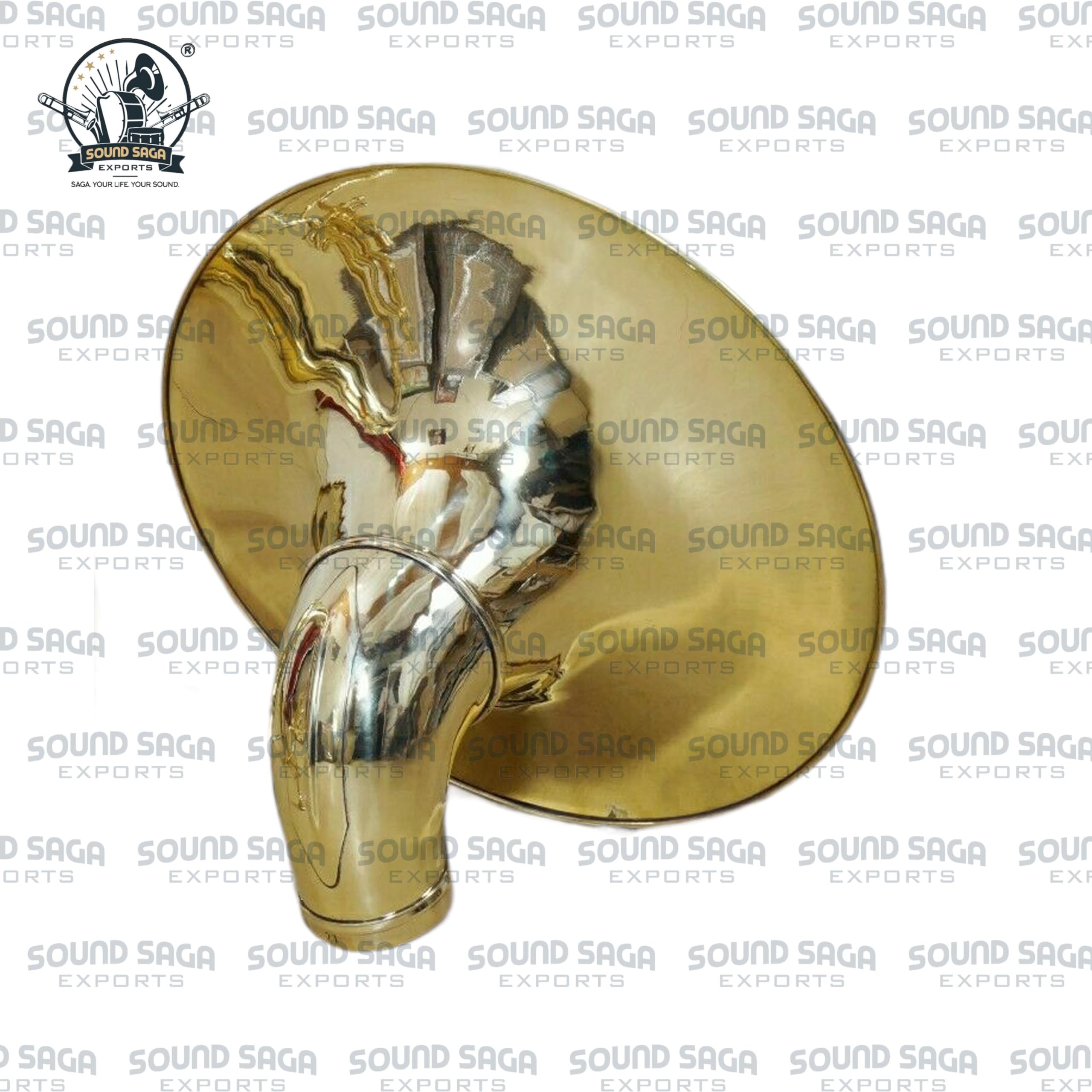 Sousaphone - Pasador BB hecho a mano de latón de alta calidad, incluye boquilla y funda de transporte (latón)