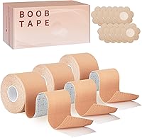 3 Pcs Boob Tape for Breast Lift - BoobTape with 10 Pcs Pastie,Body Tape for Women Invisible Breast Bra Tape