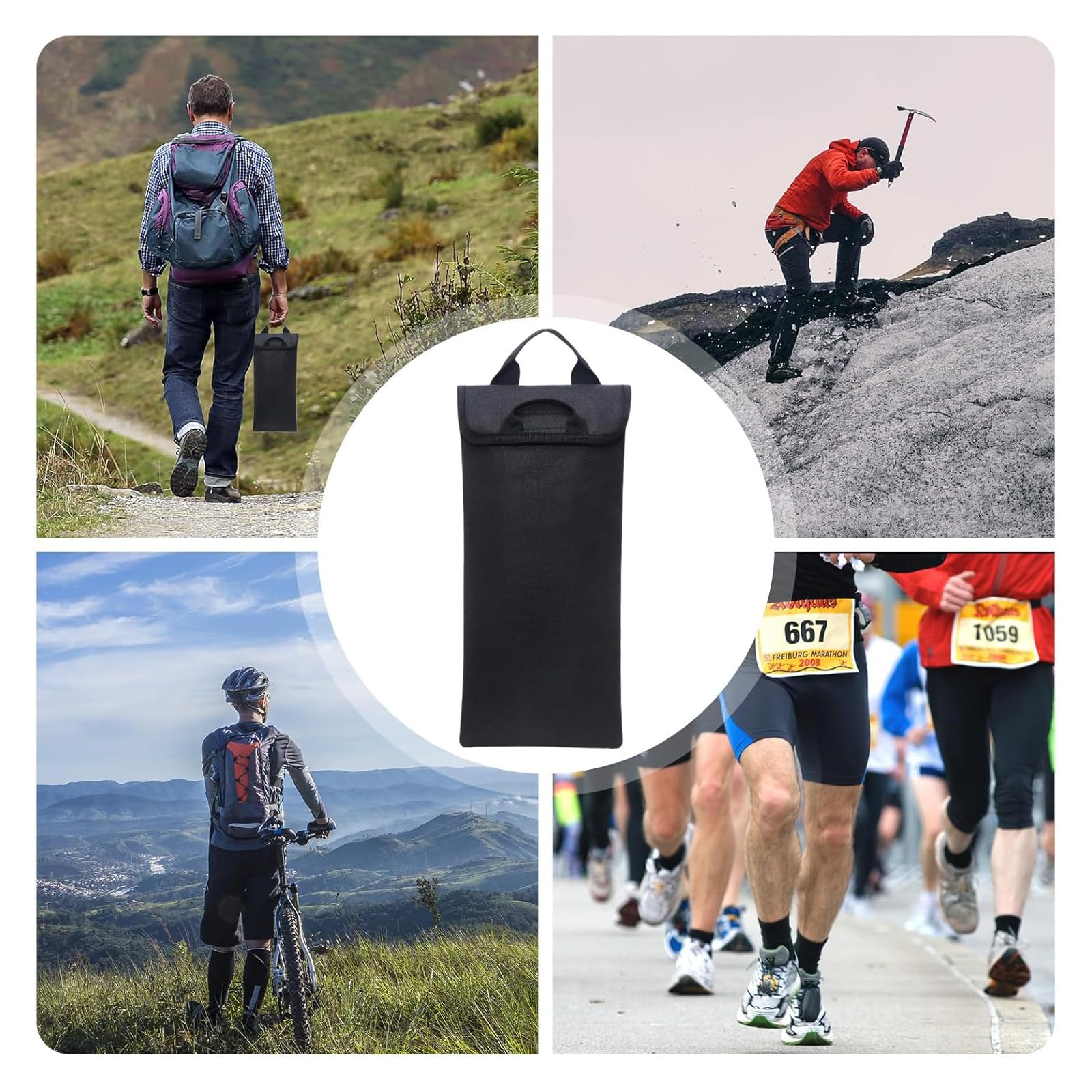 Isolierte Hydratisierte Blasenhülle, Sport-Wasserblasen-Isoliertasche, Isolierbeutel Für Wasserblase, Geeignet für 3L Wassersäcke, Laufen, Wandern, Klettern, Radfahren Im Freien (Ohne Liner)