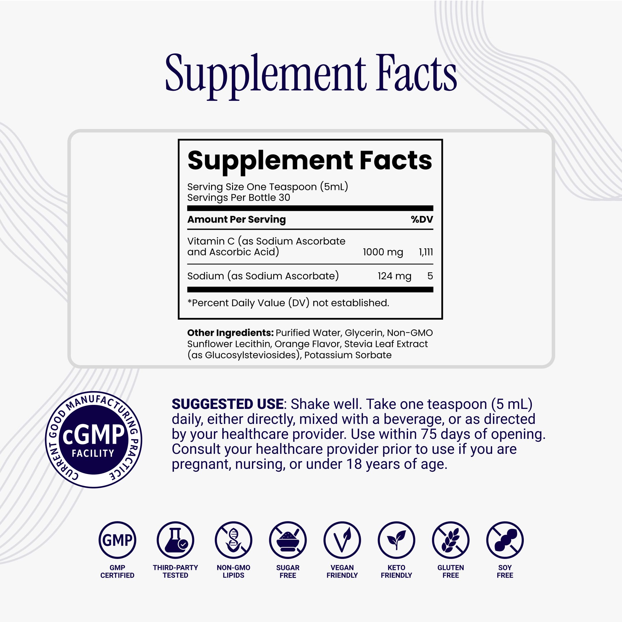 Rho Nutrition Liposomal Vitamin C Liquid Supplement — Amazon image 3