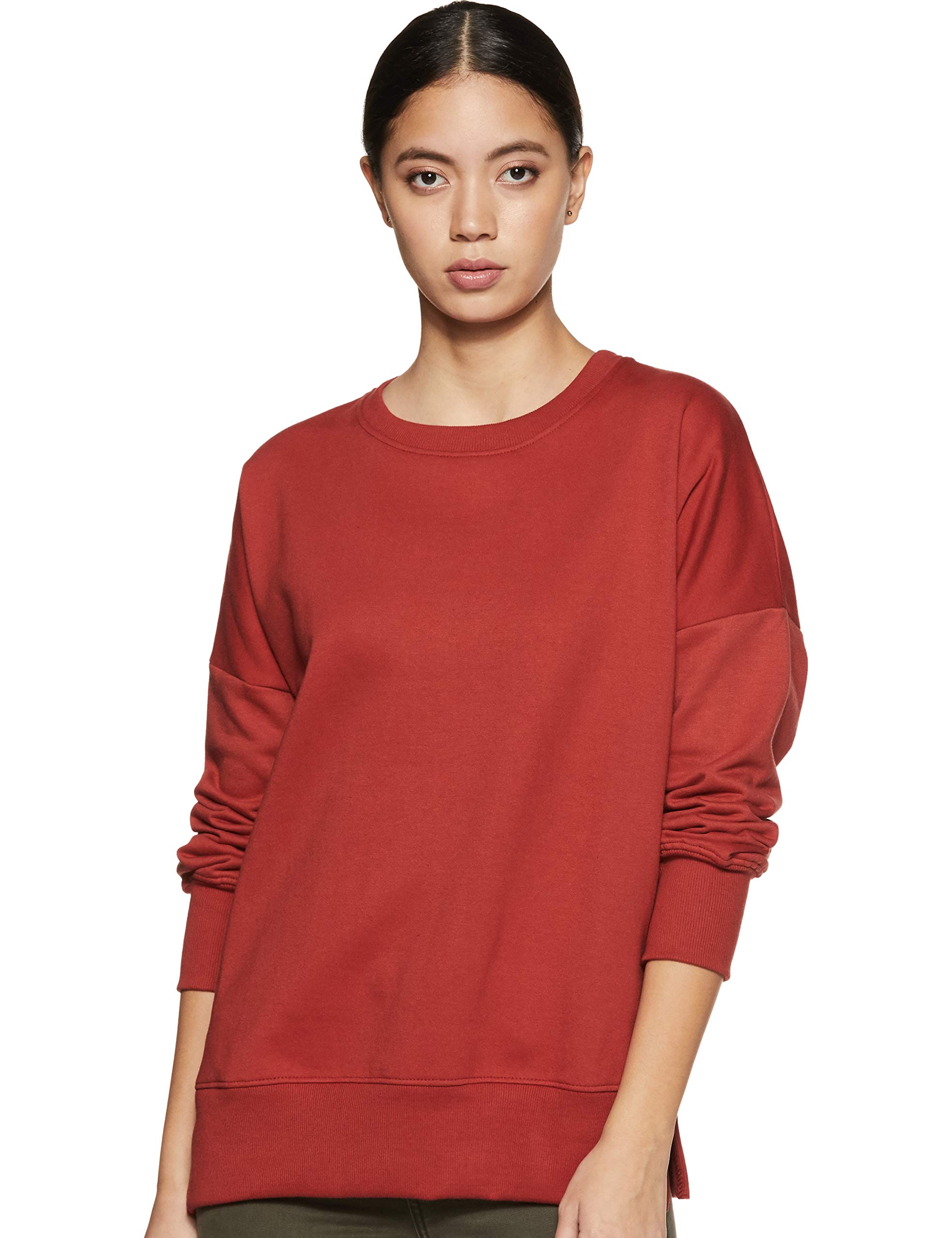Women's Cotton Blend Crew Neck Sweatshirt (Available in Plus Sizes)