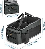 Vista 4 de Organizador de asiento trasero de automóvil, artículos esenciales para viajes por carretera, accesorios de automóvil para mujeres y hombres