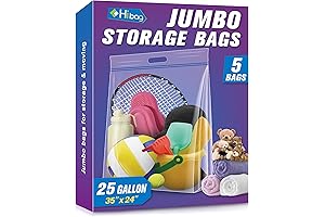 HIBAG 25 Gallon Jumbo Storage Bags: The Ultimate Oversized Ziplock Solution for Everyday Needs
