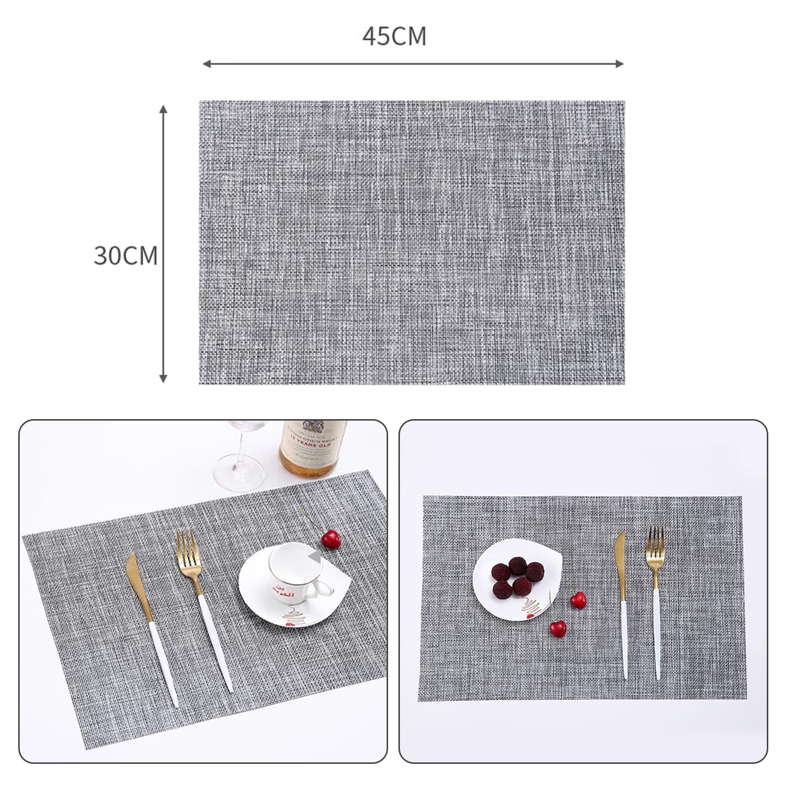 Titan Schneidebrett-3 Stück 304 Schneidebrett Edelstahl Cutting Board Stainless Steel aus Edelstahl mit Rutschfestes Silikonpad Gemüsemesser für Küche Im Freien Camping 29x20cm, 39x28cm, 34x23cm