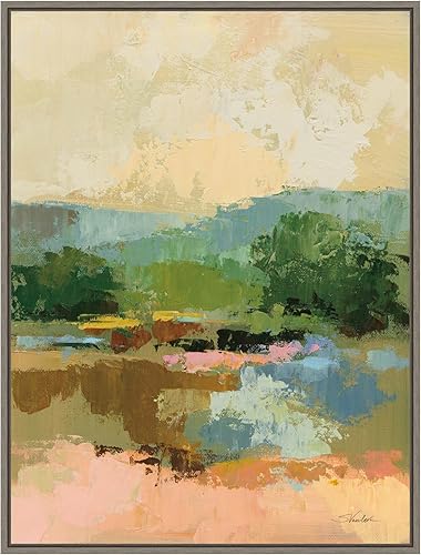 Miniatura 18 de Amanti Art Lienzo enmarcado para pared, 42 x 32 pulgadas, vista al otro lado del río I de Silvia Vassileva, lienzo enmarcado para pared, obras de