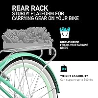 Vista 5 de sixthreezero EVRYjourney Bicicleta Cruiser de Playa para Mujeres, Bicicleta Híbrida de Turismo con Cuadro de Paso Bajo