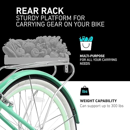 Miniatura 5 de sixthreezero EVRYjourney - Bicicleta de playa para mujer, bicicleta híbrida de turismo