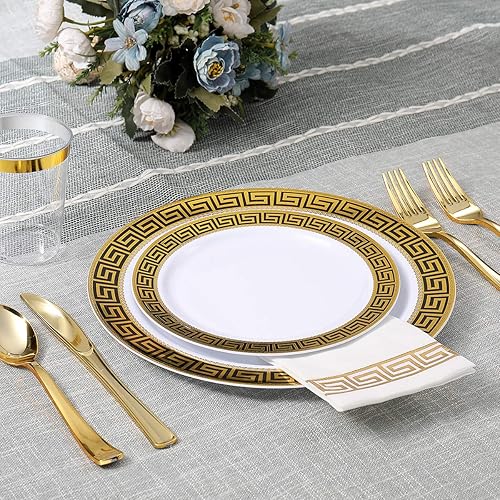 Vista 24 de Vplus Paquete de 200 toallas desechables para baño, servilletas decorativas de baño, suaves y absorbentes, desechables, para cocina, bodas, Acción