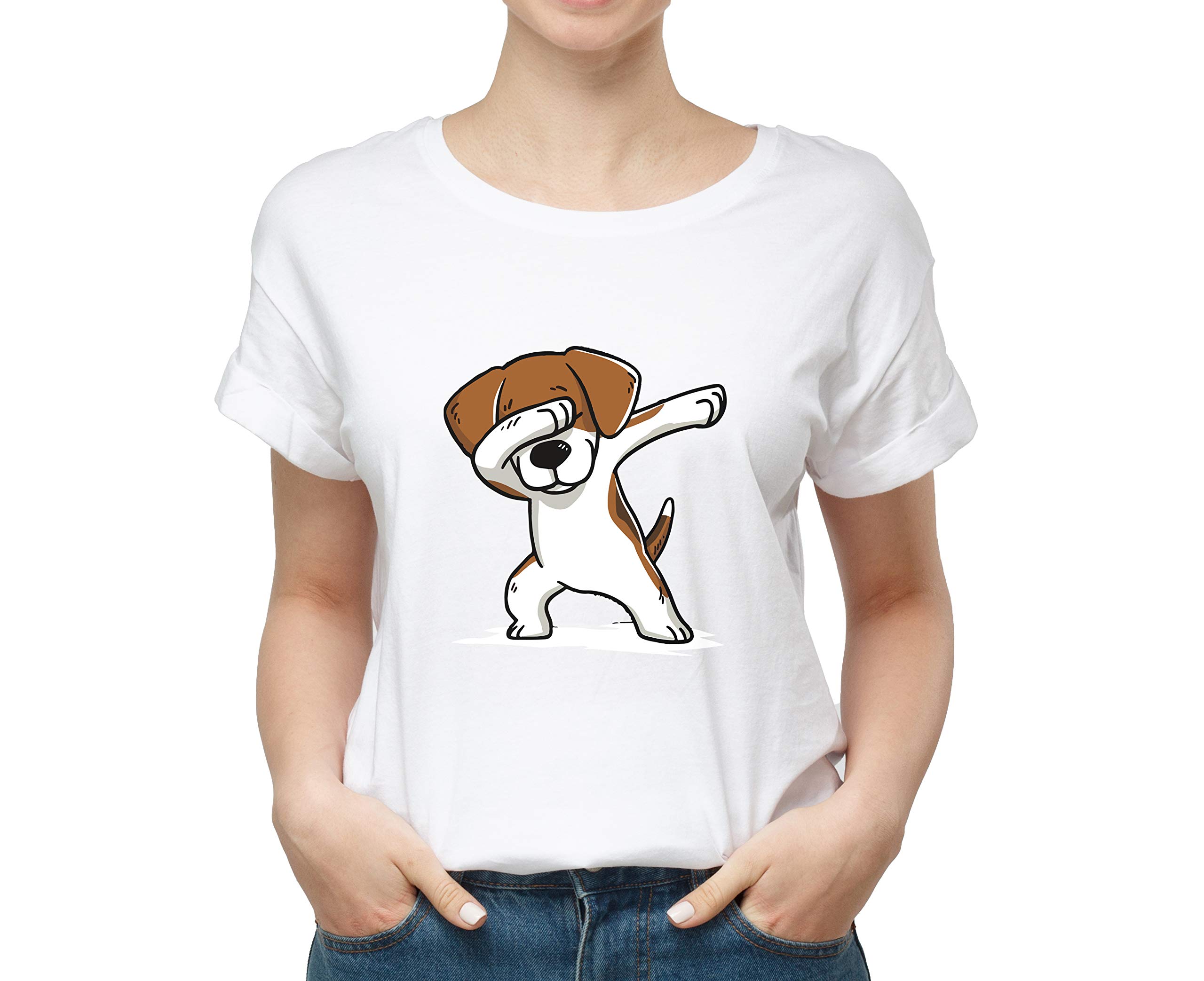 Volume 9 Dabbing Dog Beagle 100% Cotton Round Neck Graphic Printed T Shirt for Men Women,Dog lovert Shirt, Dog Pattern t Shirt, Pet Lover t Shirt. White (B0C66HPSSB) Amazon Price History, Amazon Price Tracker