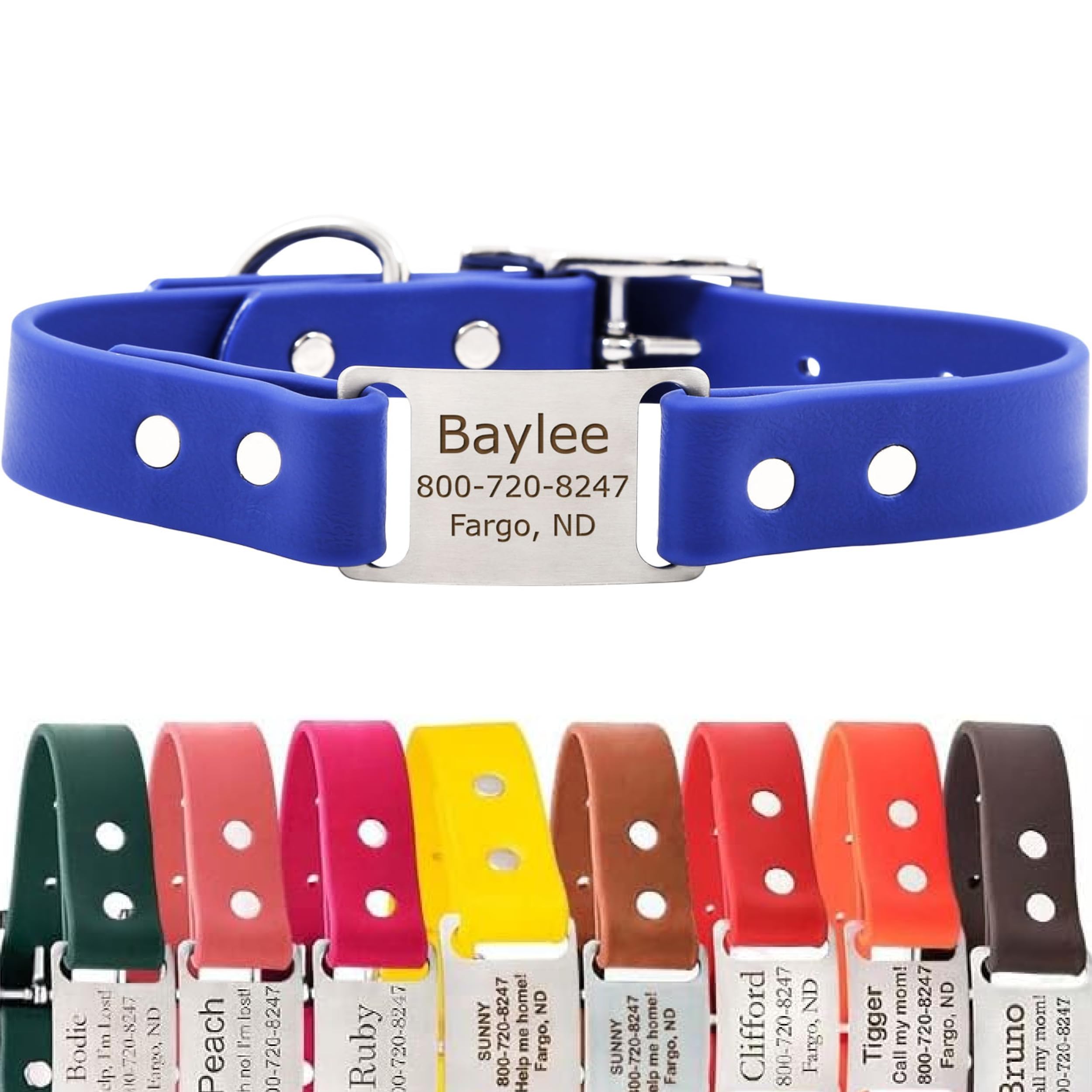 dogIDs Personalized Biothane Collar
