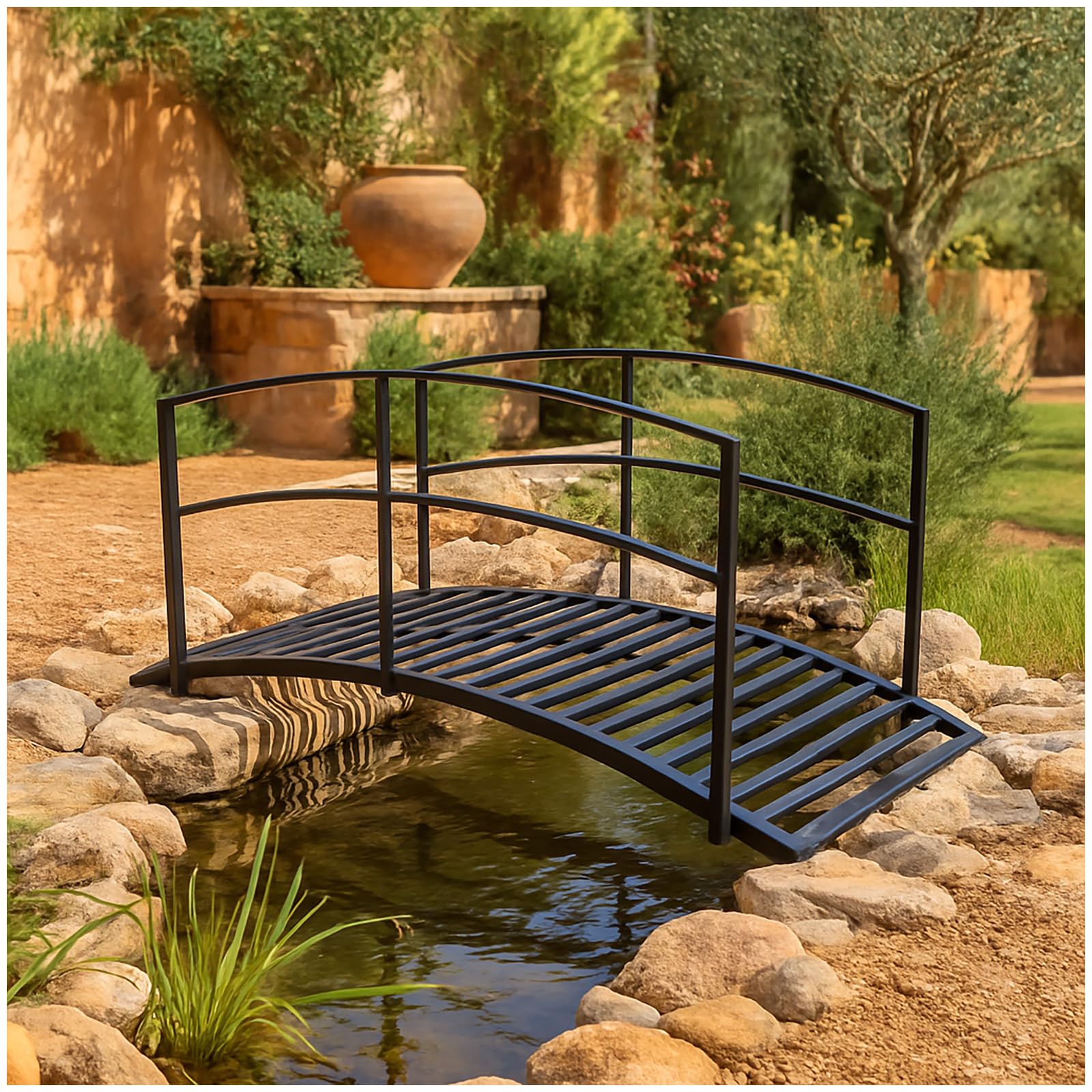 HTI living Gartenbrücke Celia Zierbrücke Teichbrücke Metall