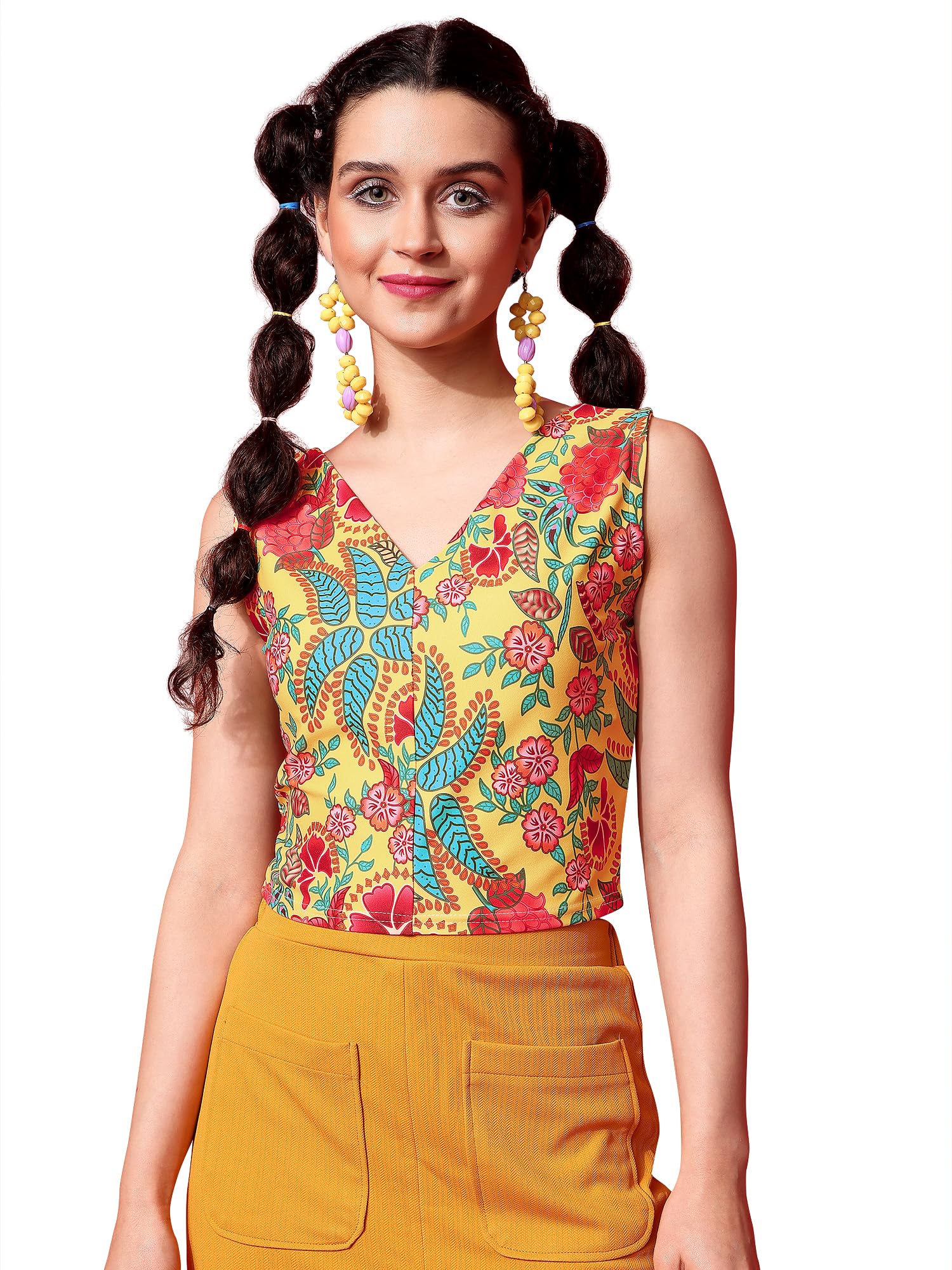 purvaja Women's Polyester Floral Relaxed Fit Shirt-picture-48