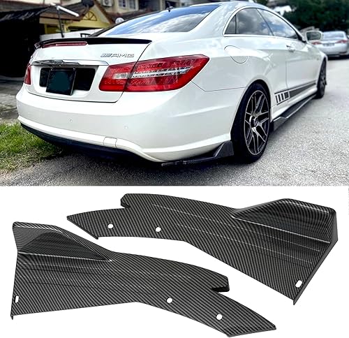 JMTBNO Difusor de labios para parachoques trasero, color negro brillante, compatible con Subaru Impreza WRX STI Infiniti G37 Q50 Q60 Q70 Mazda 2 3 5