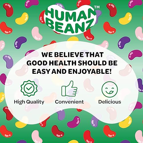 Miniatura 6 de Human Beanz Vitamin D3 Jelly Bean Gummies for Adults Immunity Support 2000 IU Vitamin D Nutritional Vegetarian Supplements 120 Strawberry Blast