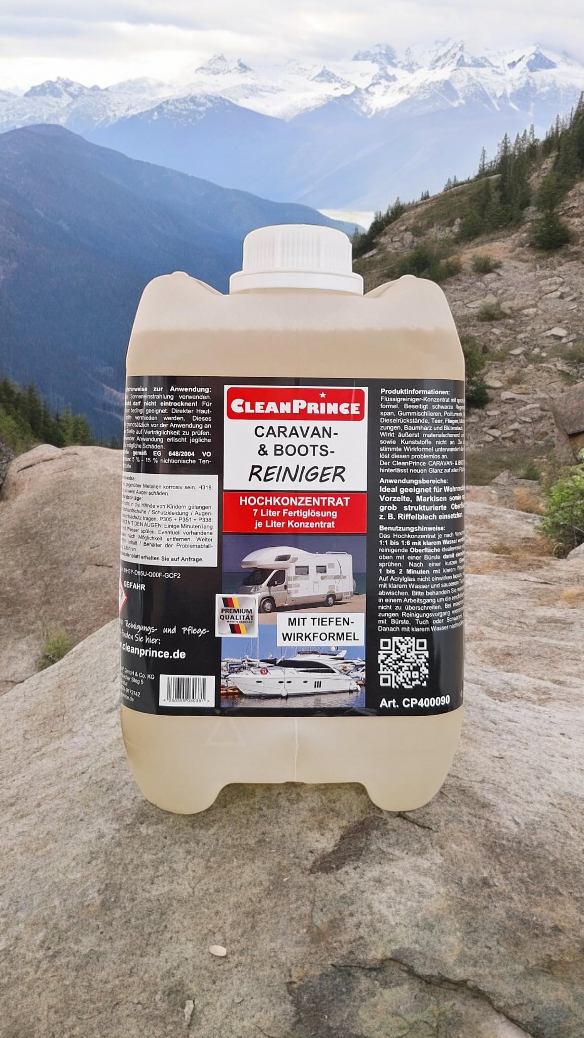 5 Litre 5000ml Bidon Aérographe et Nettoyant Bateau Nettoyeurs de Caravane Camping Produit Camper Skipper Besoin Accessoire à Voile à Moteur Entretien cleanprince
