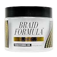 Vista 1 de EBIN NEW YORK Gel acondicionador de fórmula trenzada, súper sujeción, 11 onzas Ideal para trenzar, torcer, bordes, sin residuos, sin descamación