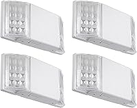 Vista 8 de TORCHSTAR Iluminación LED de Emergencia, Luces de Emergencia Comerciales con Batería de Respaldo, Certificación UL, Dos Cabezales Cuadrados, CA