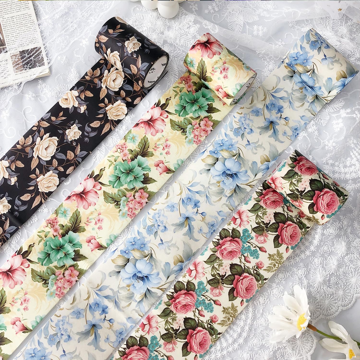 EXCEART 20 Rotoli Glitter Washi Tape Colorato Nastro Adesivo Colorato - Foto 5